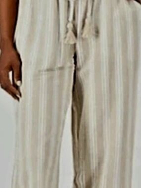 Elle Beach By Kim Gravel Cabana Knit Cropped Beach Pants (3X)